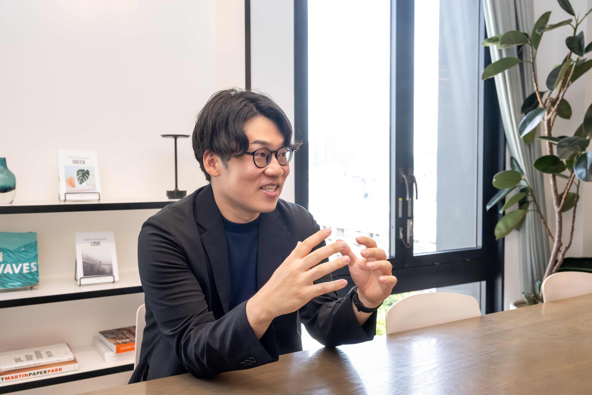 株式会社uyet 金井洸樹さんのthinc Journalでのインタビュー風景